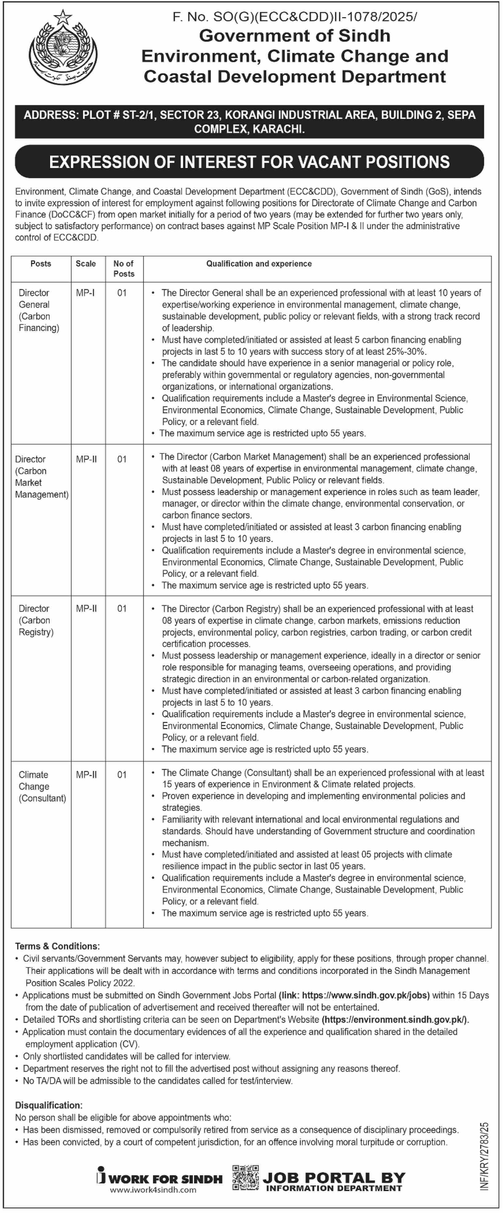 Coastal Development Department Karachi Tender Notice